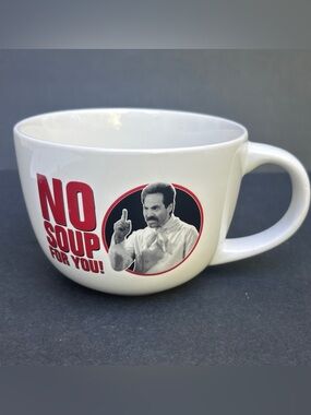 Porcelain Seinfeld Episode No Soup For You Mug 24 oz Cup Bowl Handle Collectible